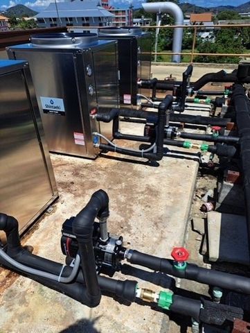 Heat Pump สแตนเลสพร้อมปั๊มและท่อหุ้มฉนวน